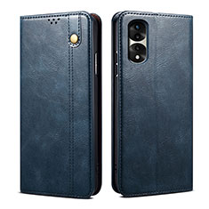 Handytasche Stand Schutzhülle Flip Leder Hülle B01S für Huawei Honor 70 Pro 5G Blau