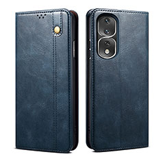 Handytasche Stand Schutzhülle Flip Leder Hülle B01S für Huawei Honor 80 Pro Flat 5G Blau