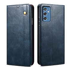 Handytasche Stand Schutzhülle Flip Leder Hülle B01S für Samsung Galaxy A04s Blau