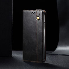 Handytasche Stand Schutzhülle Flip Leder Hülle B01S für Samsung Galaxy A52 4G Schwarz