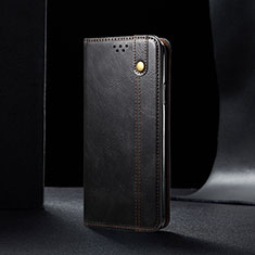 Handytasche Stand Schutzhülle Flip Leder Hülle B01S für Samsung Galaxy A55 5G Schwarz