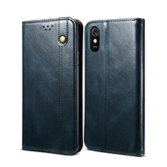 Handytasche Stand Schutzhülle Flip Leder Hülle B01S für Xiaomi Redmi 9i Blau