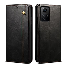 Handytasche Stand Schutzhülle Flip Leder Hülle B01S für Xiaomi Redmi Note 12S Schwarz