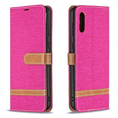 Handytasche Stand Schutzhülle Flip Leder Hülle B02F für Samsung Galaxy A02 Pink