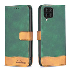 Handytasche Stand Schutzhülle Flip Leder Hülle B02F für Samsung Galaxy F12 Grün