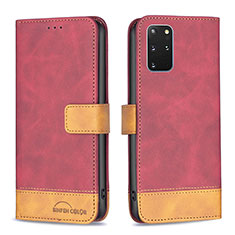 Handytasche Stand Schutzhülle Flip Leder Hülle B02F für Samsung Galaxy S20 Plus 5G Rot