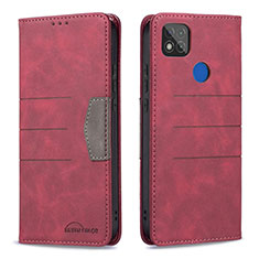Handytasche Stand Schutzhülle Flip Leder Hülle B02F für Xiaomi POCO C31 Rot
