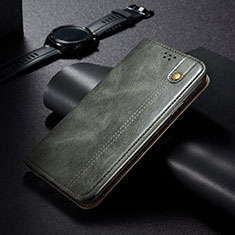 Handytasche Stand Schutzhülle Flip Leder Hülle B02S für Samsung Galaxy S22 5G Grün