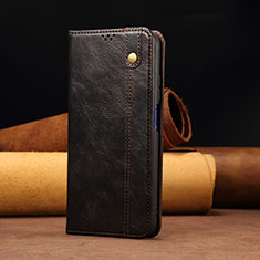 Handytasche Stand Schutzhülle Flip Leder Hülle B02S für Xiaomi Redmi Note 10 Lite India Schwarz