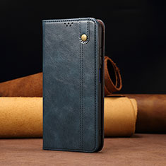 Handytasche Stand Schutzhülle Flip Leder Hülle B02S für Xiaomi Redmi Note 10 Pro 5G Blau