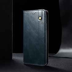 Handytasche Stand Schutzhülle Flip Leder Hülle B02S für Xiaomi Redmi Note 9 4G Blau