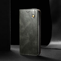 Handytasche Stand Schutzhülle Flip Leder Hülle B02S für Xiaomi Redmi Note 9 4G Grün