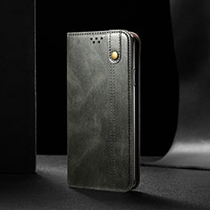 Handytasche Stand Schutzhülle Flip Leder Hülle B02S für Xiaomi Redmi Note 9T 5G Grün