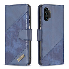 Handytasche Stand Schutzhülle Flip Leder Hülle B03F für Samsung Galaxy A13 4G Blau