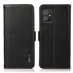 Handytasche Stand Schutzhülle Flip Leder Hülle B03H für Asus ZenFone 8 Mini Schwarz