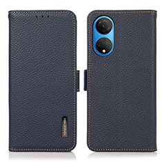 Handytasche Stand Schutzhülle Flip Leder Hülle B03H für Huawei Honor X7 Blau