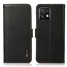 Handytasche Stand Schutzhülle Flip Leder Hülle B03H für Motorola Moto Edge Plus (2023) 5G Schwarz