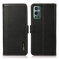 Handytasche Stand Schutzhülle Flip Leder Hülle B03H für OnePlus 9 Pro 5G Schwarz