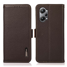 Handytasche Stand Schutzhülle Flip Leder Hülle B03H für Oppo K10 Pro 5G Braun