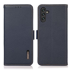 Handytasche Stand Schutzhülle Flip Leder Hülle B03H für Samsung Galaxy A04s Blau