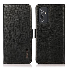 Handytasche Stand Schutzhülle Flip Leder Hülle B03H für Samsung Galaxy A05s Schwarz