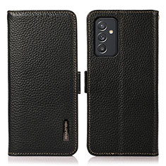 Handytasche Stand Schutzhülle Flip Leder Hülle B03H für Samsung Galaxy A15 4G Schwarz