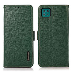 Handytasche Stand Schutzhülle Flip Leder Hülle B03H für Samsung Galaxy A22 5G Grün