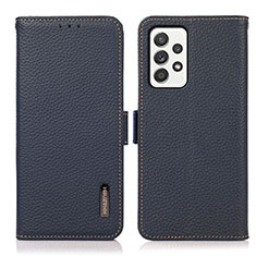 Handytasche Stand Schutzhülle Flip Leder Hülle B03H für Samsung Galaxy A52s 5G Blau