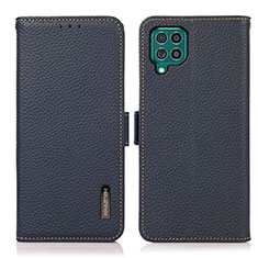 Handytasche Stand Schutzhülle Flip Leder Hülle B03H für Samsung Galaxy F62 5G Blau