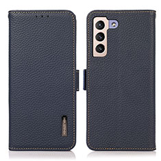 Handytasche Stand Schutzhülle Flip Leder Hülle B03H für Samsung Galaxy S21 Plus 5G Blau