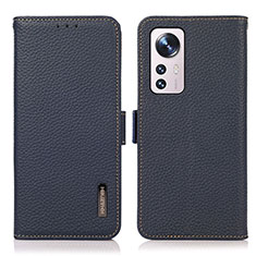 Handytasche Stand Schutzhülle Flip Leder Hülle B03H für Xiaomi Mi 12 Pro 5G Blau