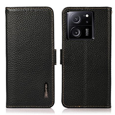 Handytasche Stand Schutzhülle Flip Leder Hülle B03H für Xiaomi Redmi K60 Ultra 5G Schwarz