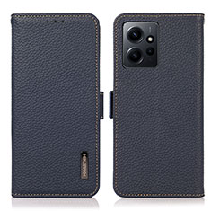 Handytasche Stand Schutzhülle Flip Leder Hülle B03H für Xiaomi Redmi Note 12 4G Blau