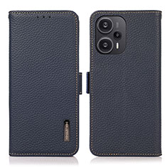 Handytasche Stand Schutzhülle Flip Leder Hülle B03H für Xiaomi Redmi Note 12 Turbo 5G Blau