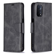 Handytasche Stand Schutzhülle Flip Leder Hülle B04F für OnePlus Nord N200 5G Schwarz