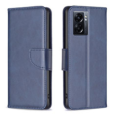 Handytasche Stand Schutzhülle Flip Leder Hülle B04F für OnePlus Nord N300 5G Blau