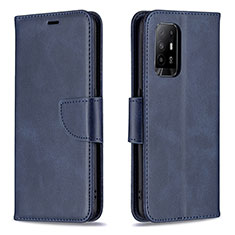 Handytasche Stand Schutzhülle Flip Leder Hülle B04F für Oppo A94 5G Blau