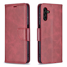 Handytasche Stand Schutzhülle Flip Leder Hülle B04F für Samsung Galaxy A04s Rot