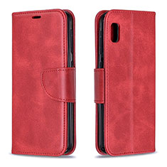 Handytasche Stand Schutzhülle Flip Leder Hülle B04F für Samsung Galaxy A10e Rot