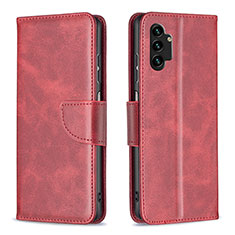 Handytasche Stand Schutzhülle Flip Leder Hülle B04F für Samsung Galaxy A13 4G Rot