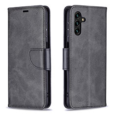 Handytasche Stand Schutzhülle Flip Leder Hülle B04F für Samsung Galaxy A13 5G Schwarz