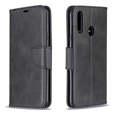 Handytasche Stand Schutzhülle Flip Leder Hülle B04F für Samsung Galaxy A20s Schwarz