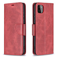 Handytasche Stand Schutzhülle Flip Leder Hülle B04F für Samsung Galaxy A22 5G Rot