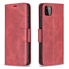 Handytasche Stand Schutzhülle Flip Leder Hülle B04F für Samsung Galaxy A22s 5G Rot