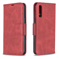 Handytasche Stand Schutzhülle Flip Leder Hülle B04F für Samsung Galaxy A30S Rot