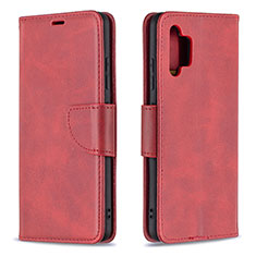 Handytasche Stand Schutzhülle Flip Leder Hülle B04F für Samsung Galaxy A32 4G Rot