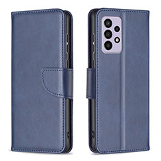 Handytasche Stand Schutzhülle Flip Leder Hülle B04F für Samsung Galaxy A33 5G Blau