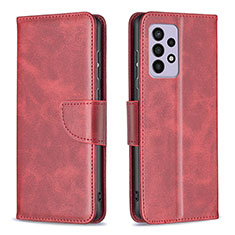 Handytasche Stand Schutzhülle Flip Leder Hülle B04F für Samsung Galaxy A33 5G Rot