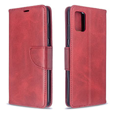 Handytasche Stand Schutzhülle Flip Leder Hülle B04F für Samsung Galaxy A51 5G Rot