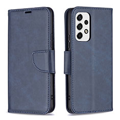 Handytasche Stand Schutzhülle Flip Leder Hülle B04F für Samsung Galaxy A53 5G Blau